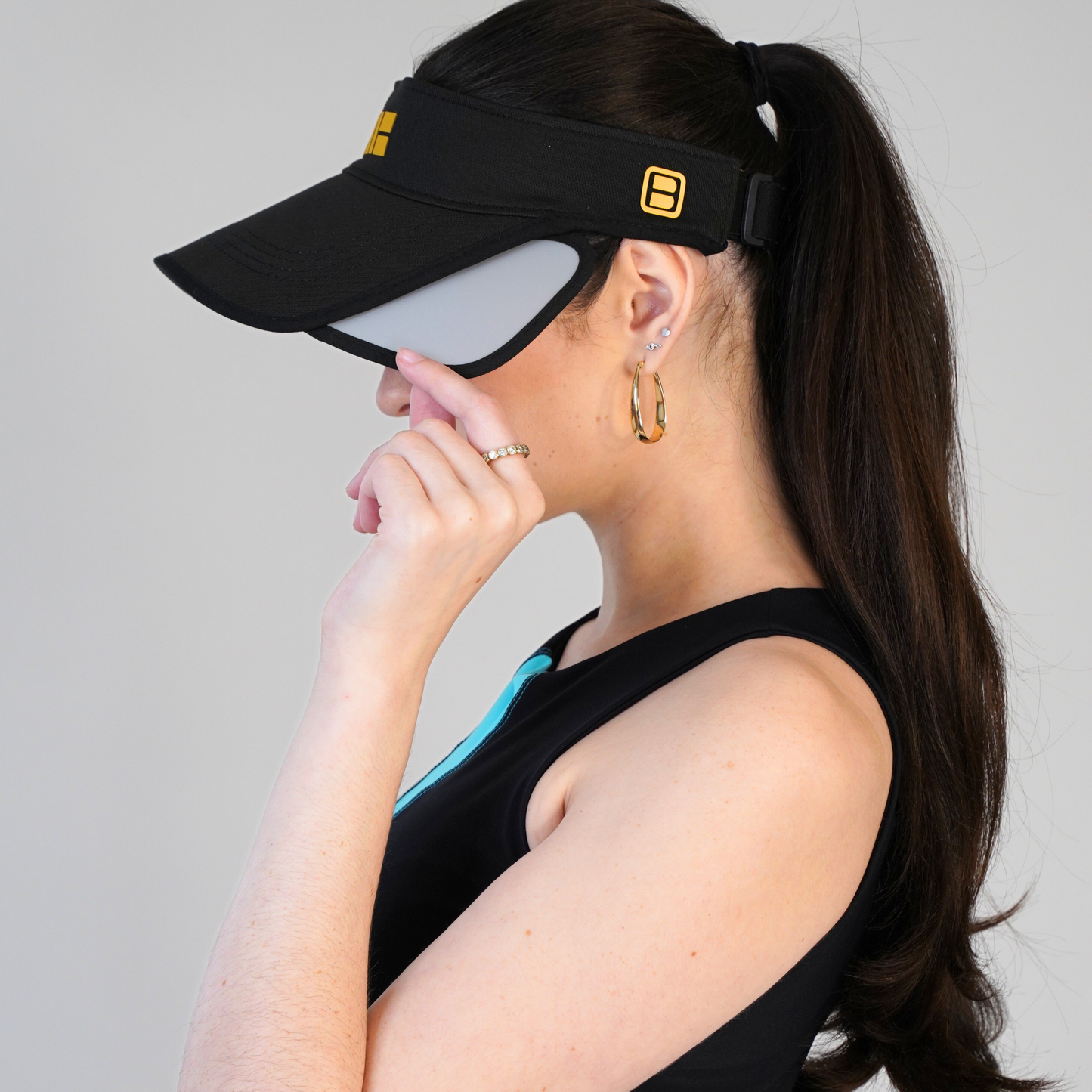 BESO PRO Retractable Visor - Black / Black