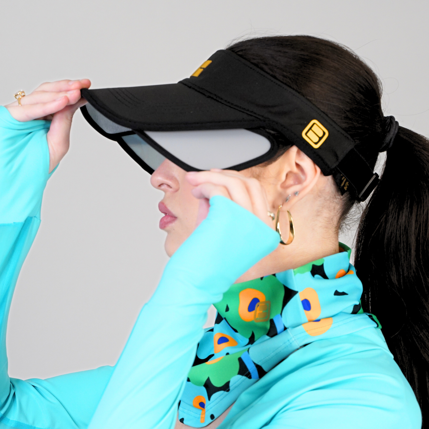 BESO PRO Retractable Visor - Black / Black