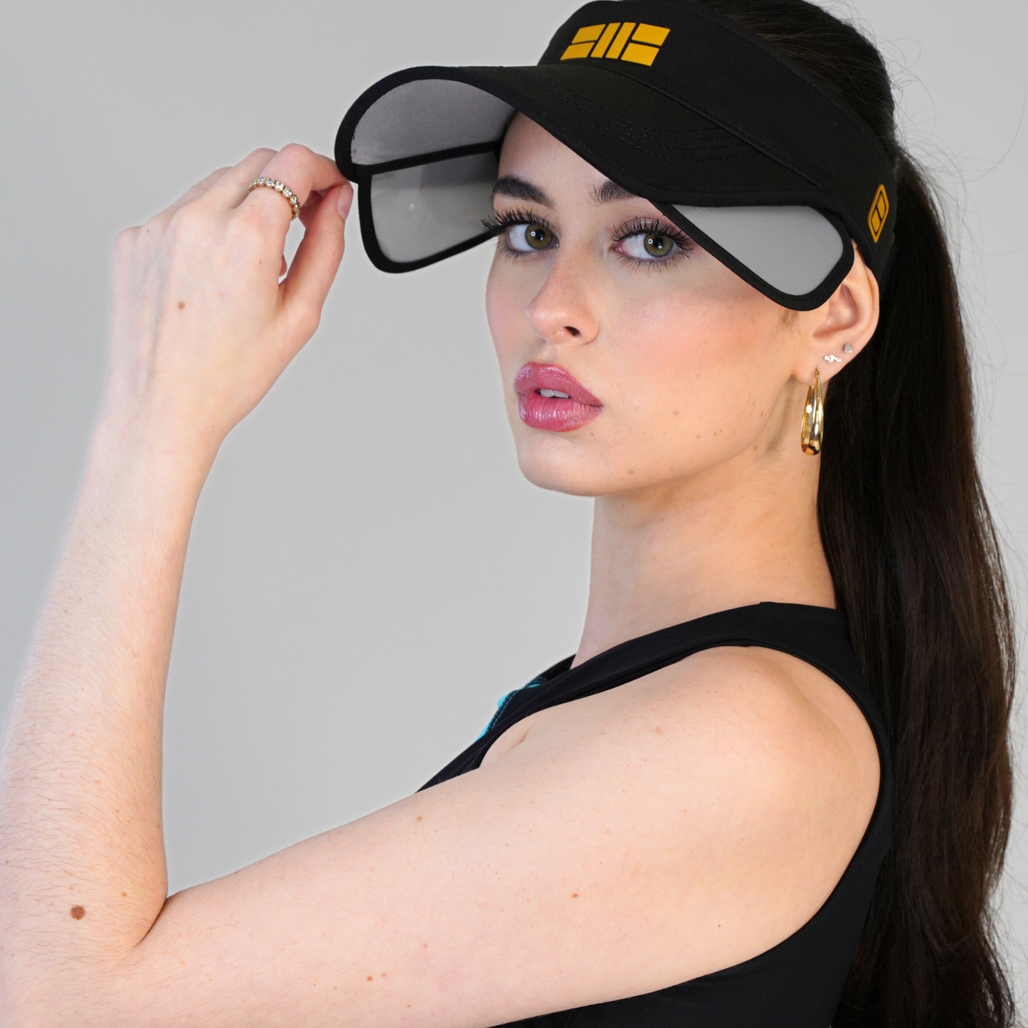 BESO PRO Retractable Visor - Black / Black
