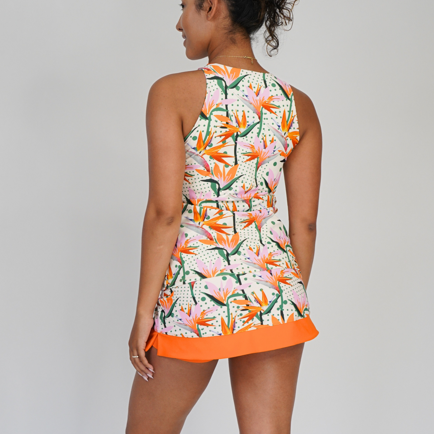 PALM BEACH TOP W/O BAND - Paradise & Tangerine