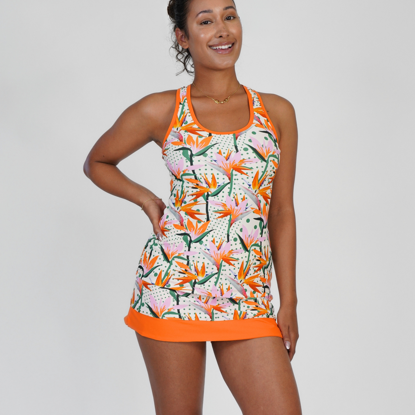 RAZORBACK TANK Paradise & Tangerine